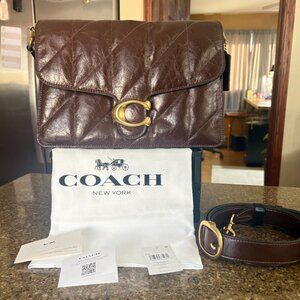 COACH QUILTED TABBY 26 IN MAPLE GLAZED LEATHER